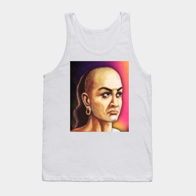 Chanakya Portrait | Chanakya Artwork Tank Top by JustLit